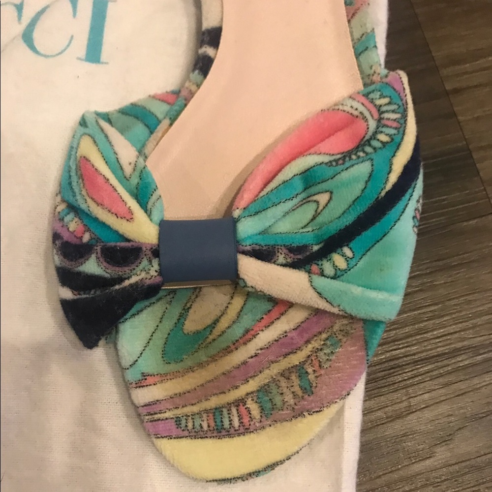 Emilio Pucci Paisley Sandals - Picture 2 of 5